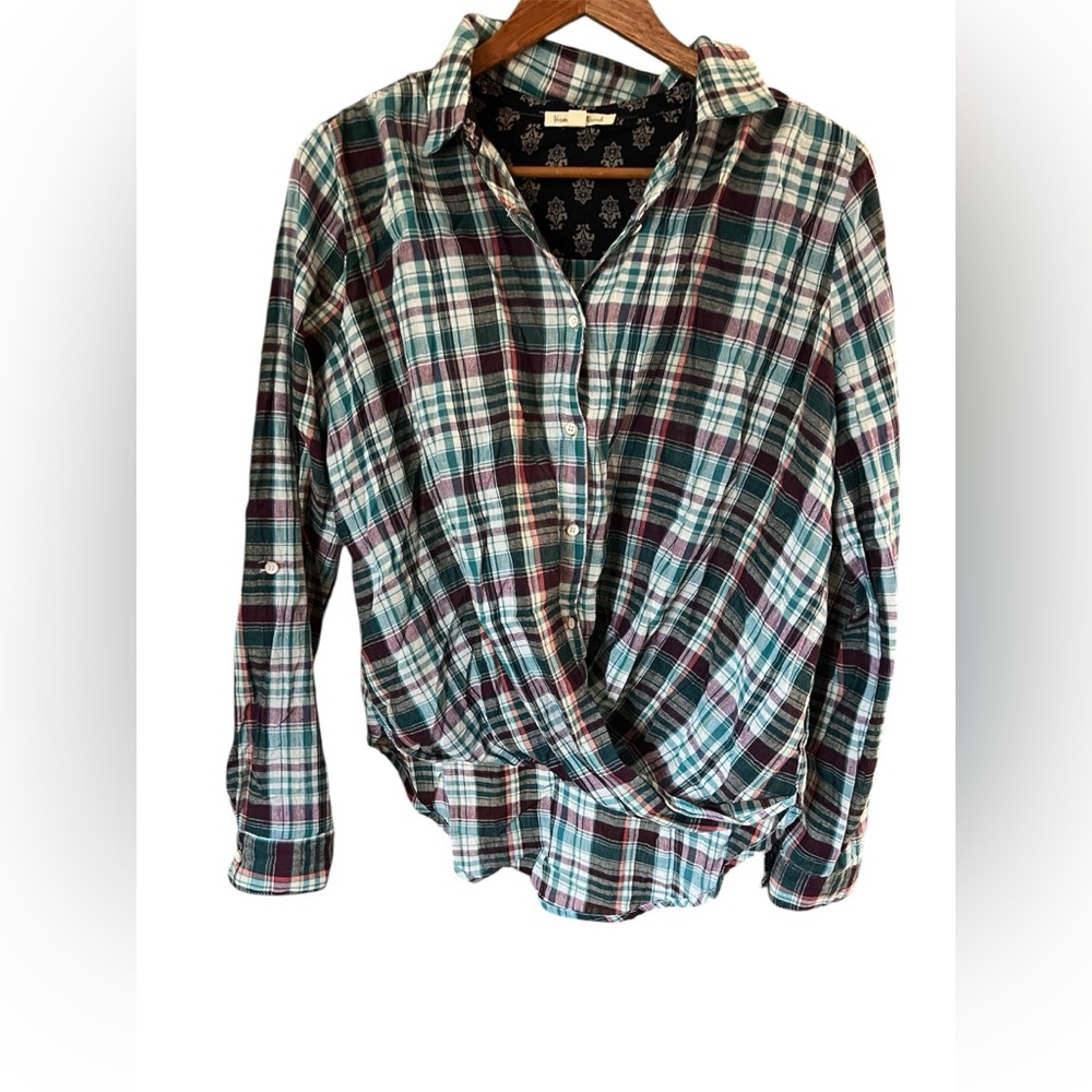Hem & Thread Multicolor Plaid Button-Down Shirt